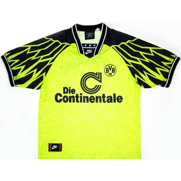 Tailandia Camiseta Borussia Dortmund Primera equipo Retro 1994 1995 Amarillo